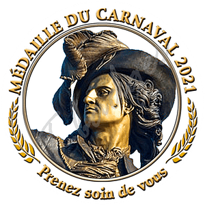 medaille du carnaval blanche