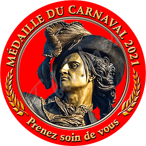 medaille du carnaval rouge