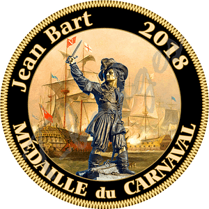 badge mm medaille du carnaval noire