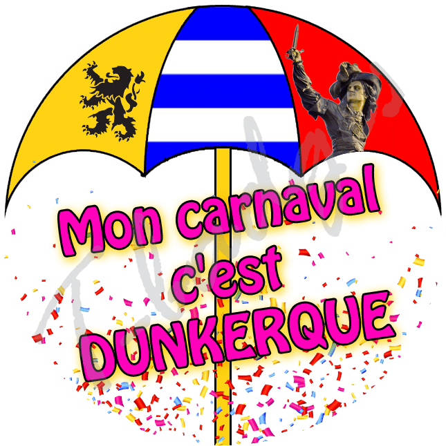 LOT 3 BADGES Carnaval de Dunkerque Ma tante, Zotches, 58 mm idéal